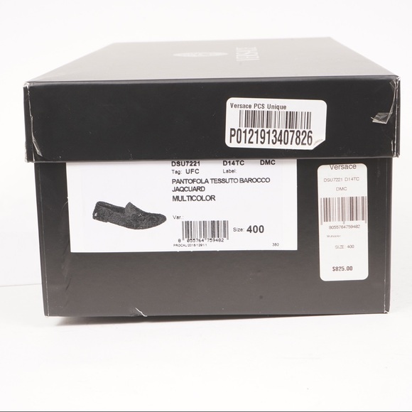 NIB Versace Pantofola Tessuto  Multicolor Size 40 - Picture 2 of 12